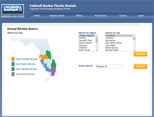 Tablet Screenshot of cbfloridarentals.com